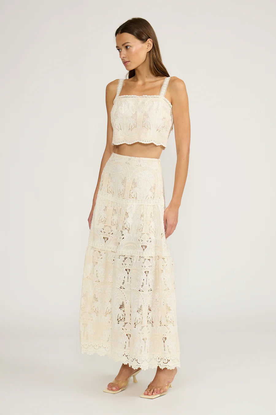 Ariel Crochet Lace Crop Top