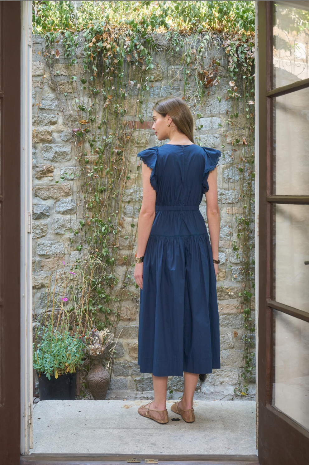 Moon River Rory Navy Midi Dress| Dress | Coco Kimono