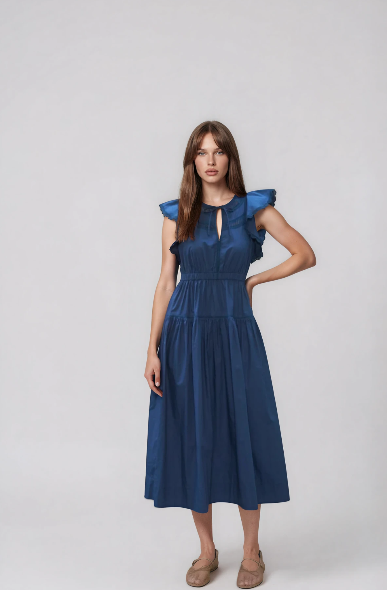 Moon River Rory Navy Midi Dress | Dress | Coco Kimono