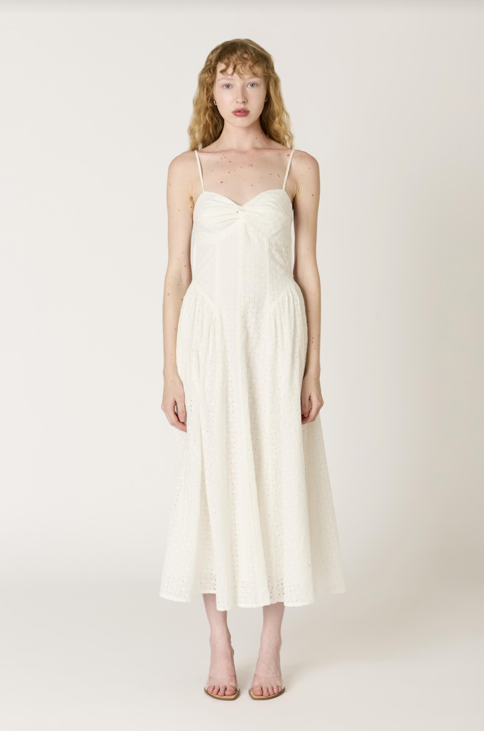 NIA Destene White Eyelet Dress