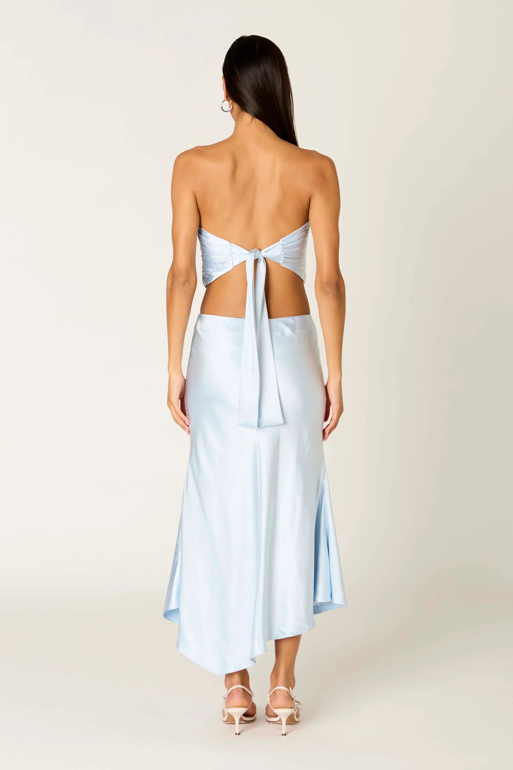 NIA Giacomo Strapless Top Sky