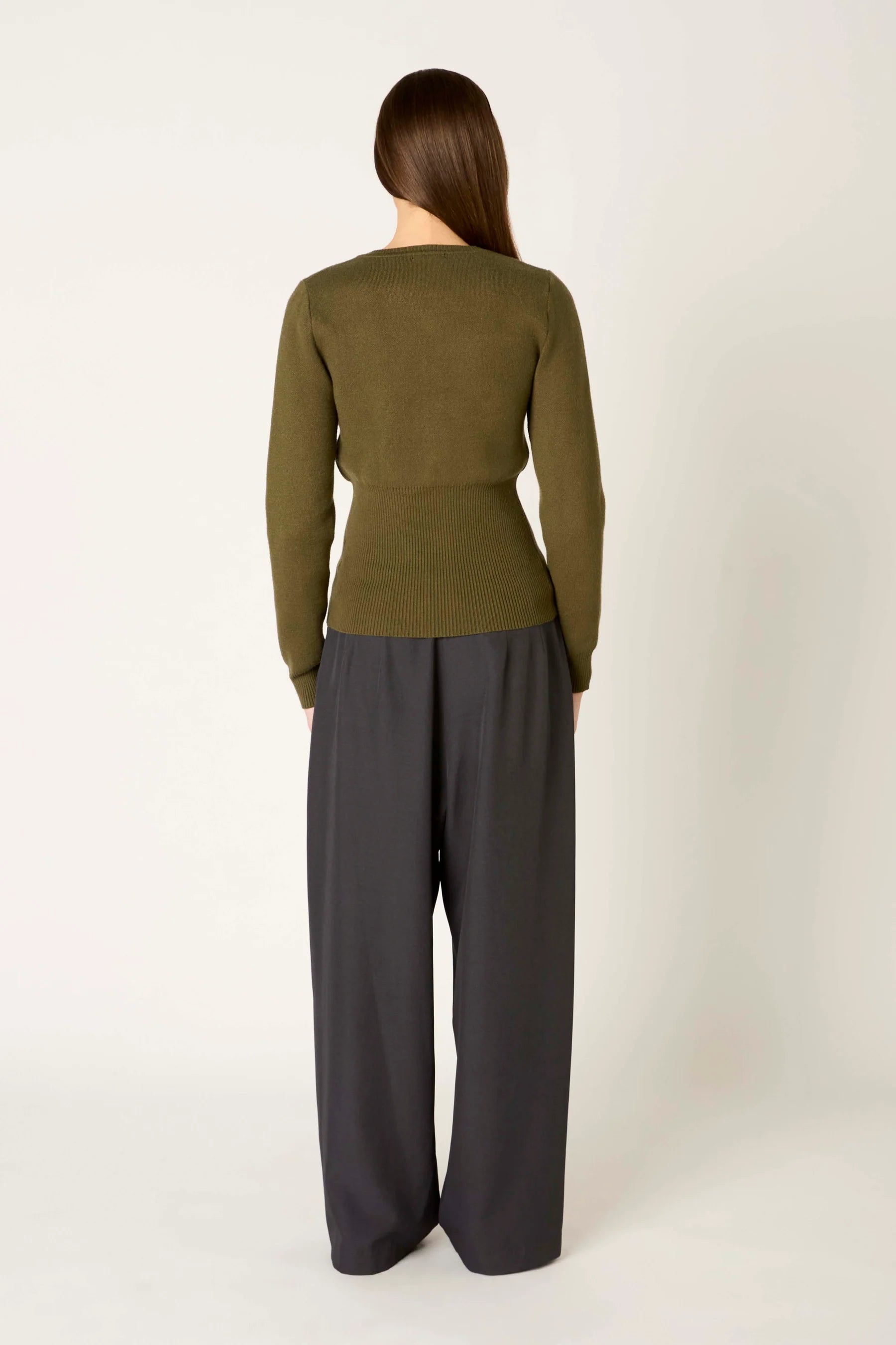 NIA Sophia Cardigan Olive
