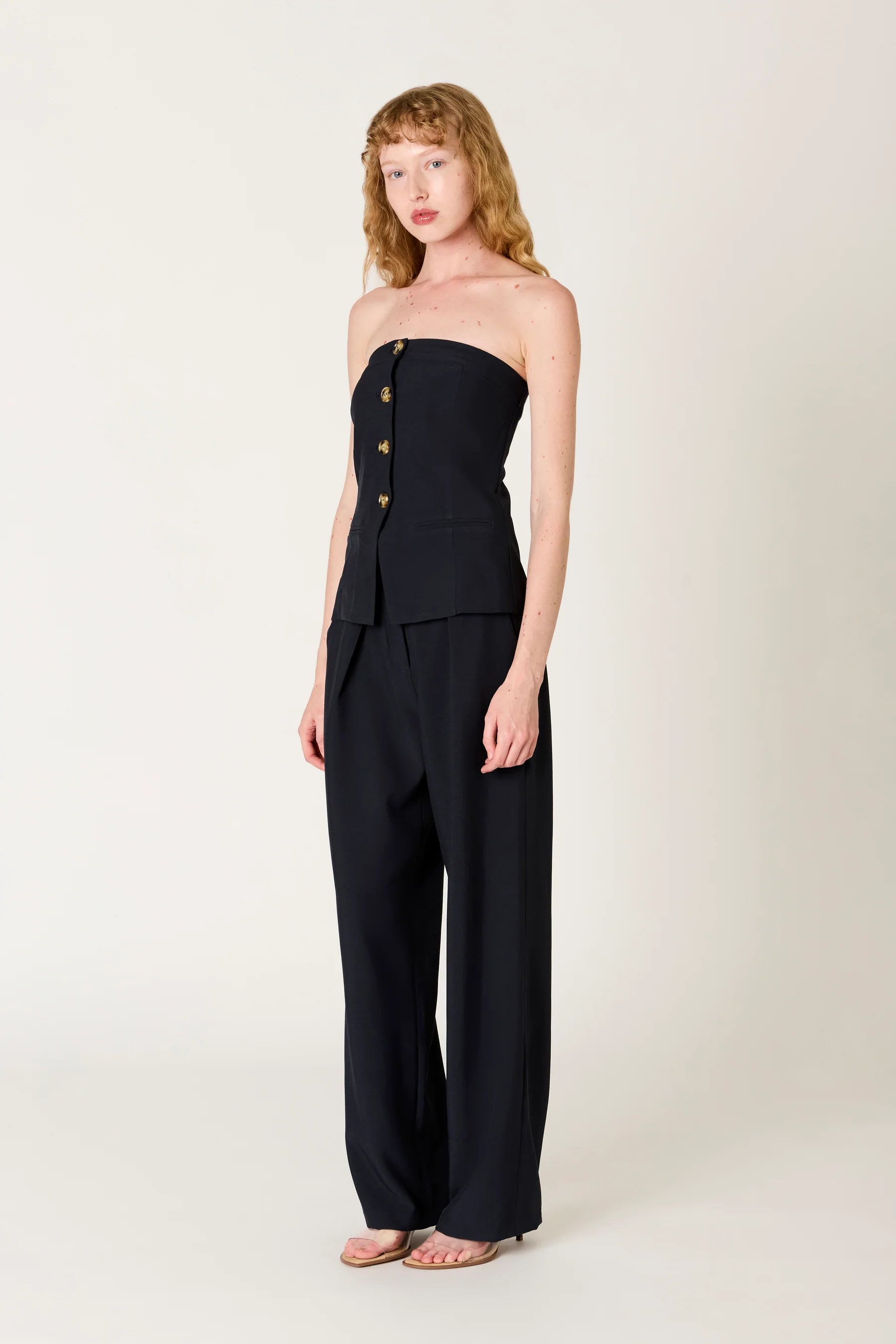 NIA Grainge Indigo Top Strapless Top for a going out outfit