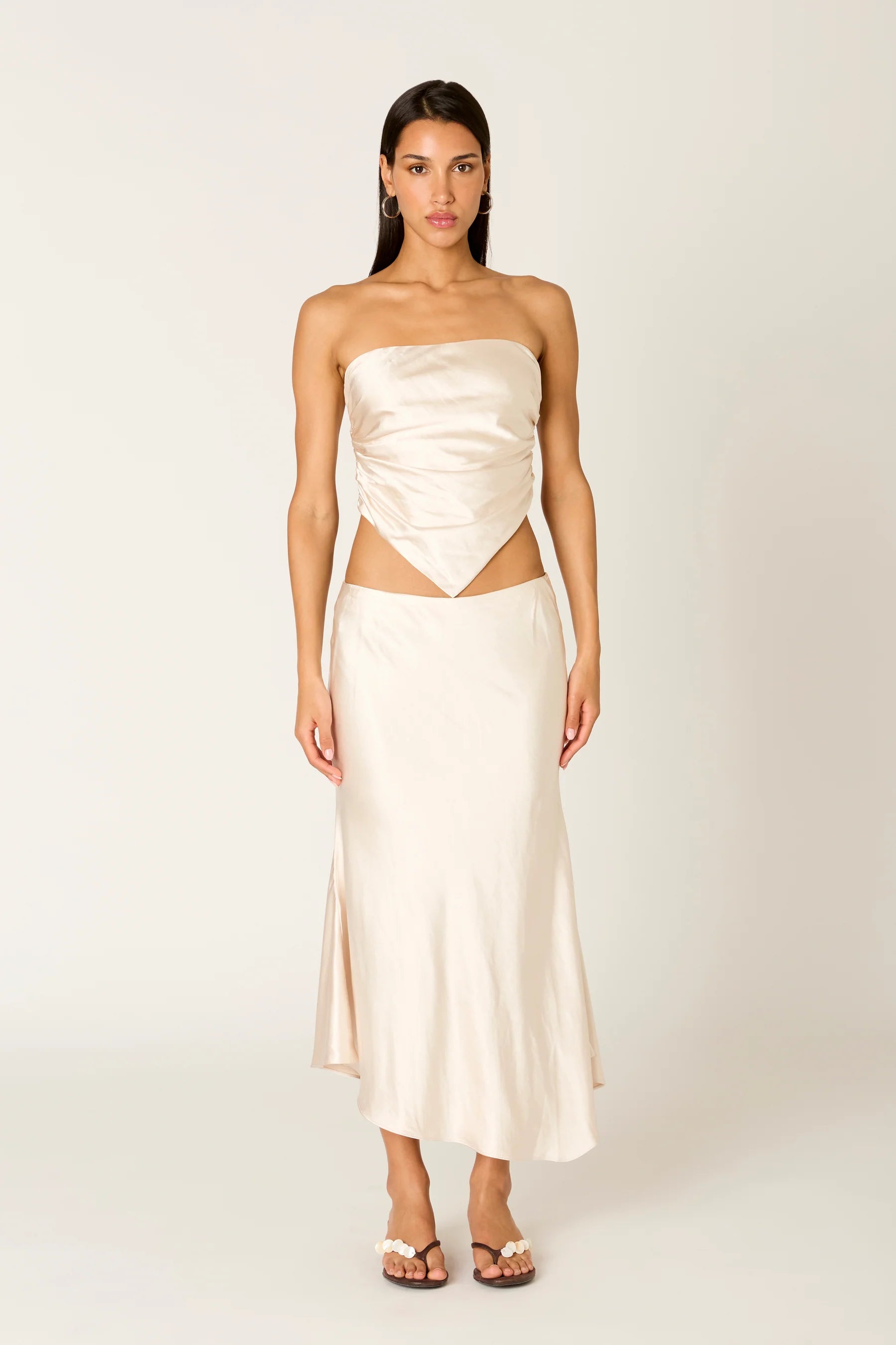 NIA Giacomo Strapless Top Ivory