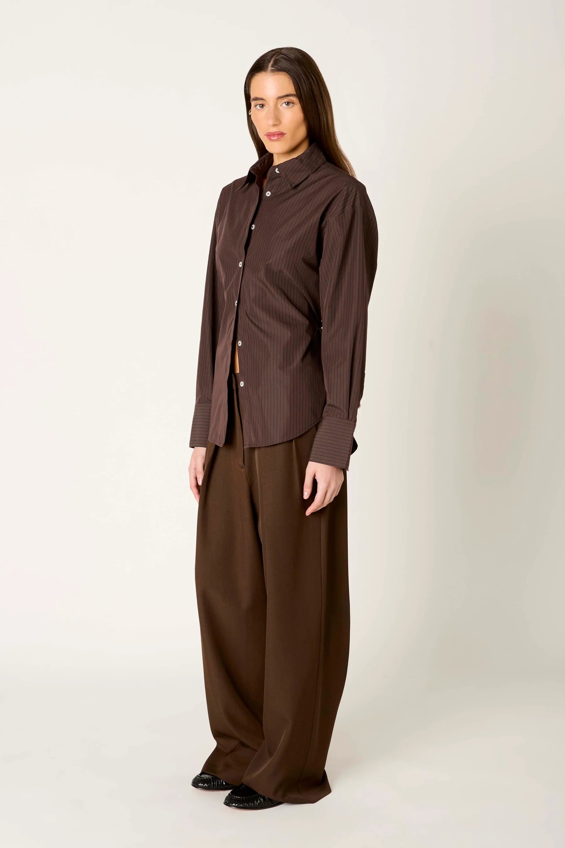 NIA Serrano Brown Shirt