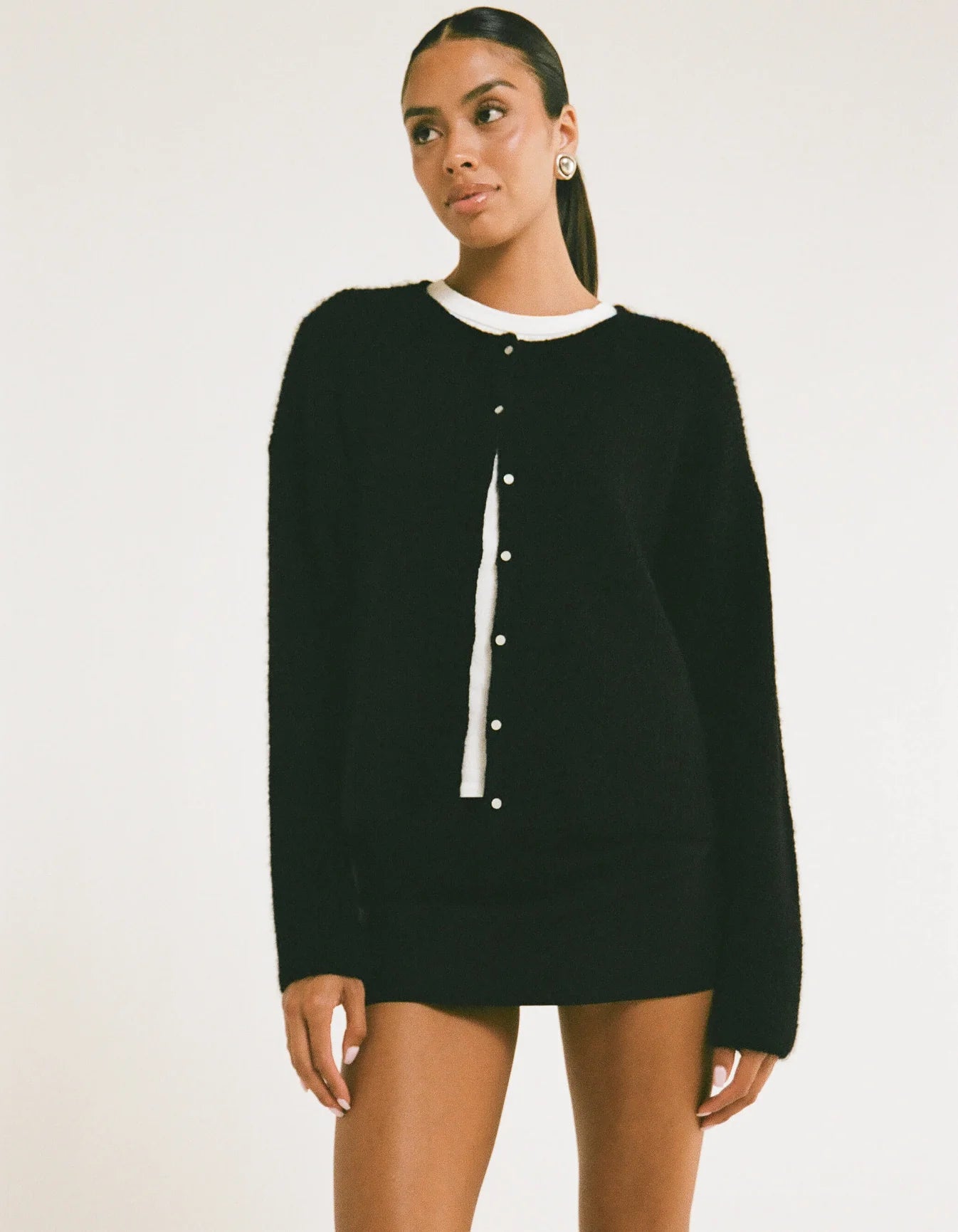 Newport Cardigan Black