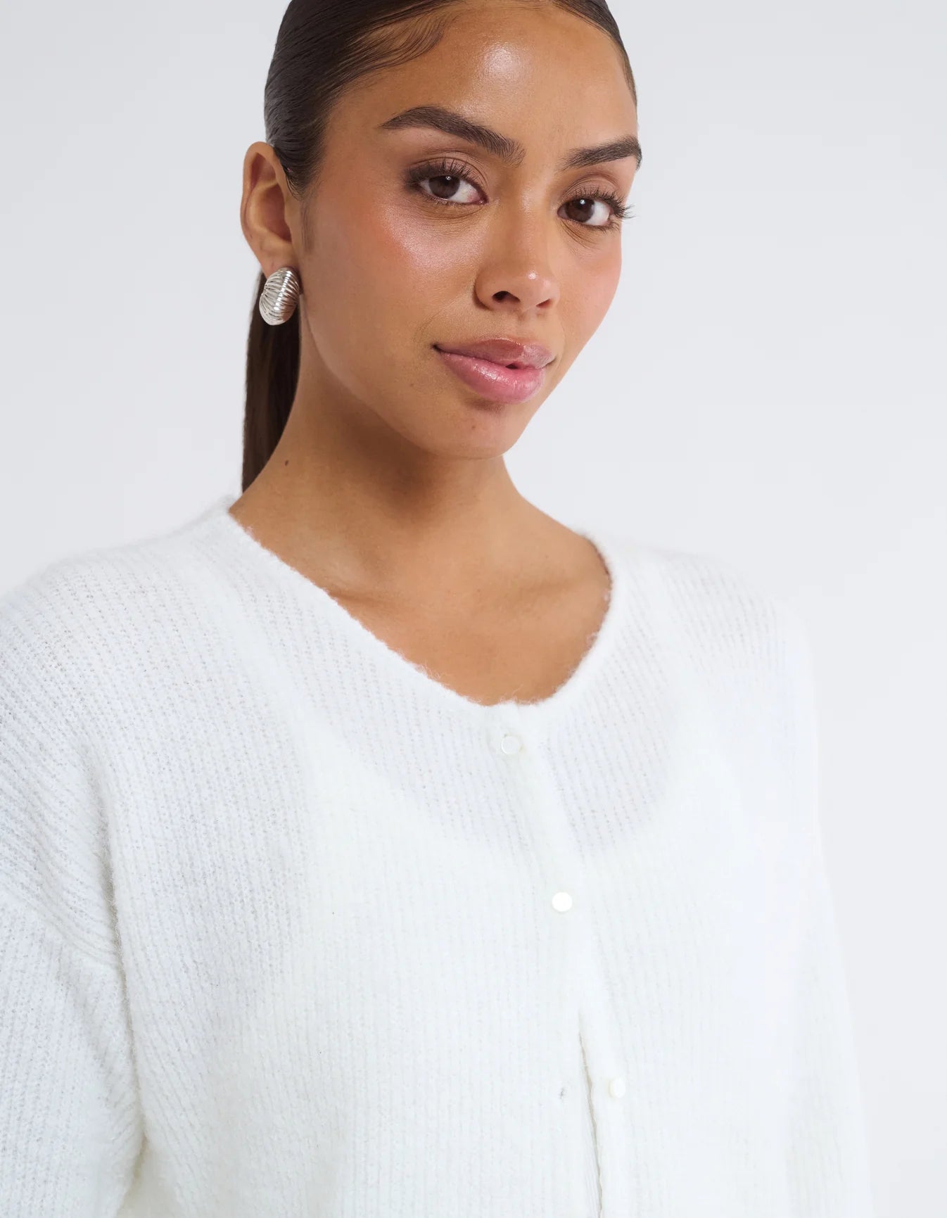 Newport Cardigan Ivory