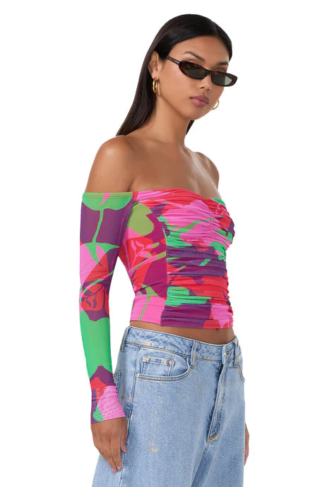 | Odilla Top | Graphic Floral