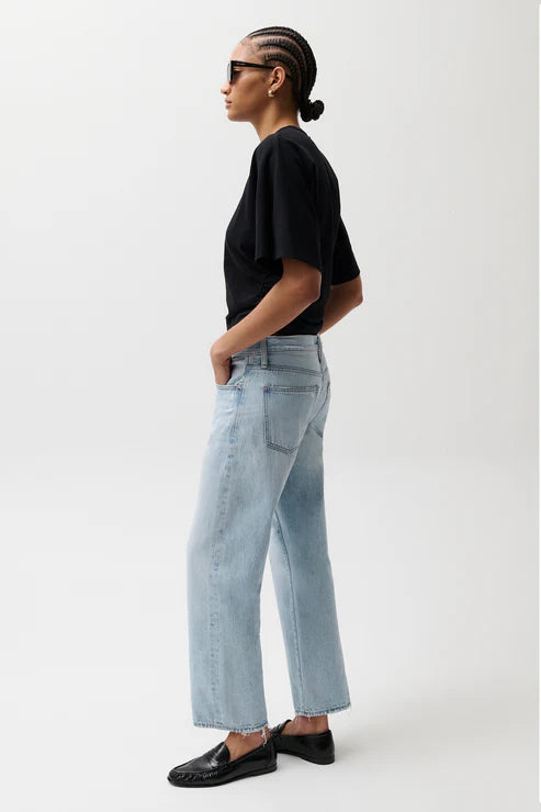 Lexi Mid Rise Bowed Straight Jeans Dolce Vita Vintage