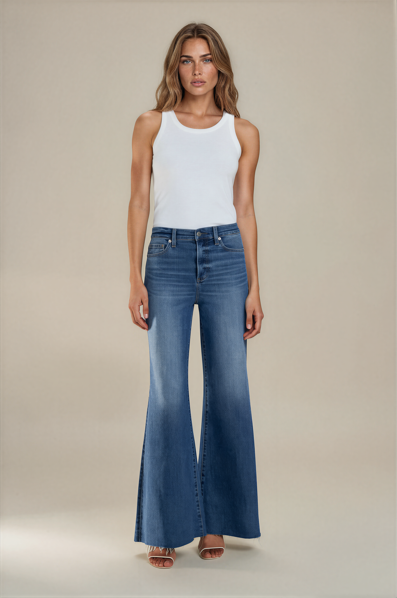 Pistola Izzy Mid Rise Wide Jean Study