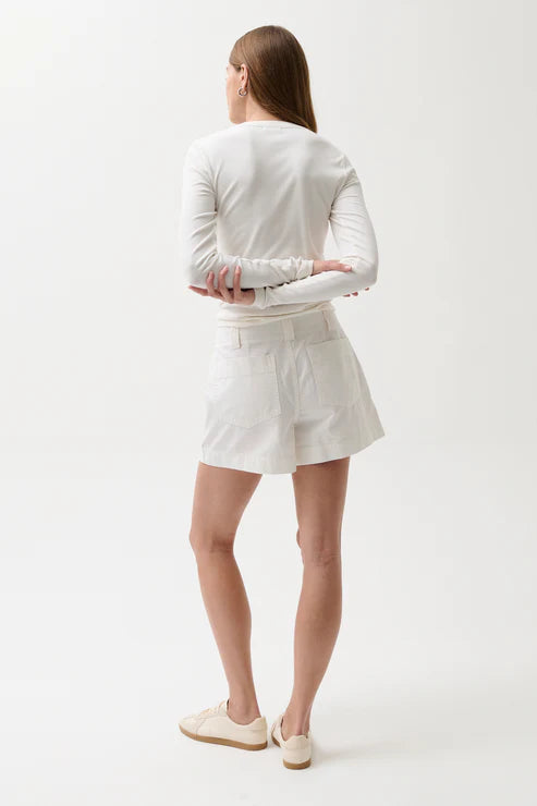 Pistola Mason White Relaxed Utility Shorts