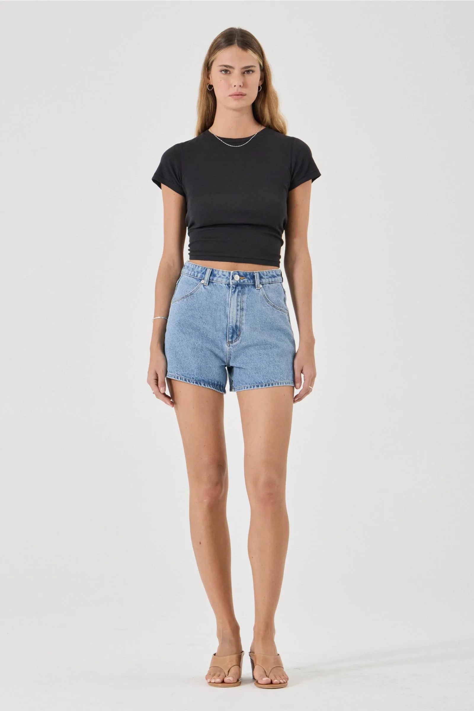 Rolla's Mirage Short Jenna Mid Vintage Blue