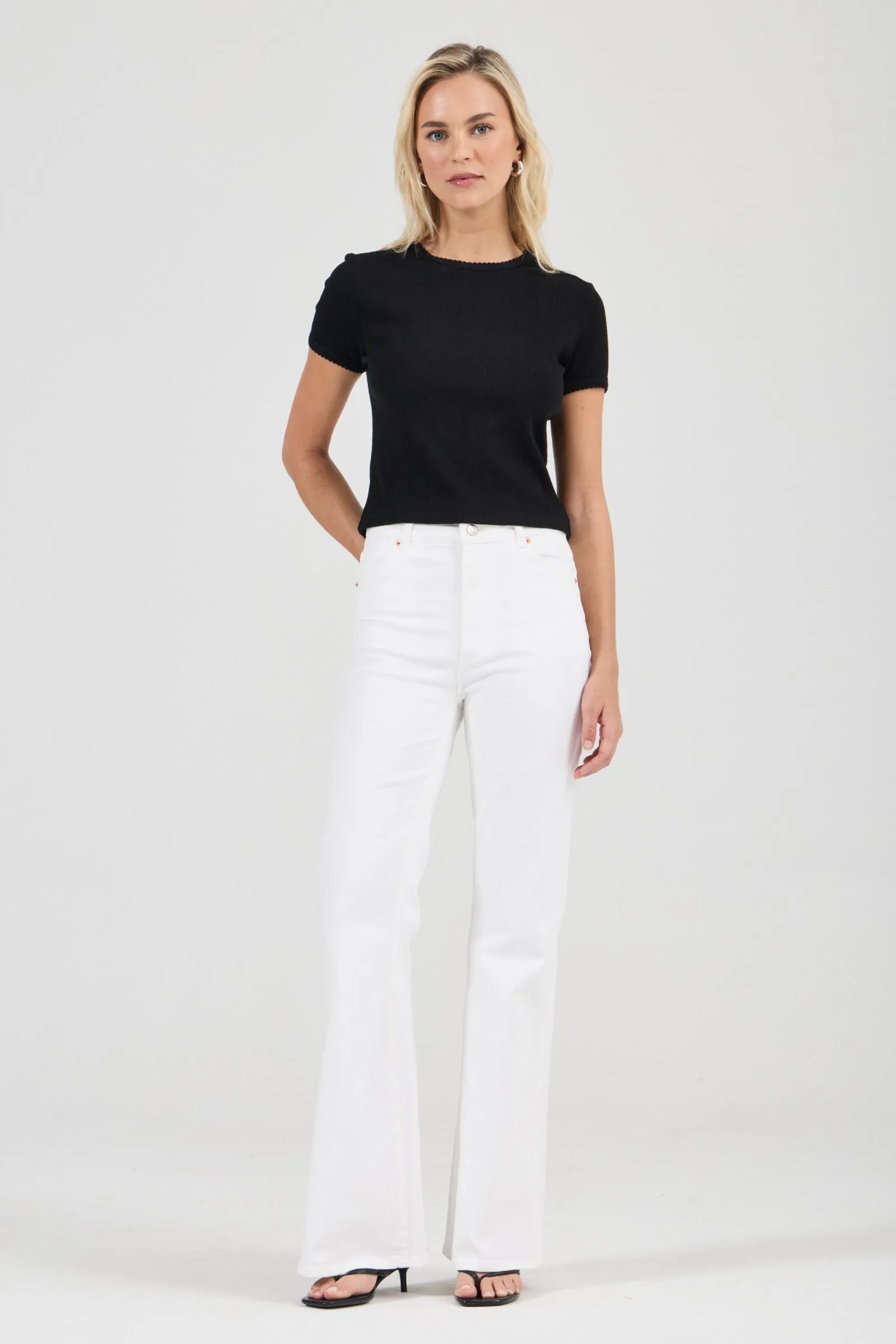 Rolla's East Coast Flare Jeans Vintage White