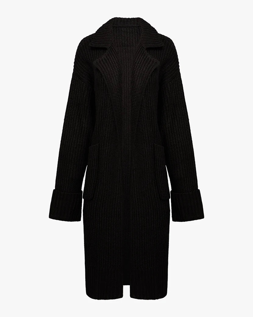 Coatigan Sweater | Black