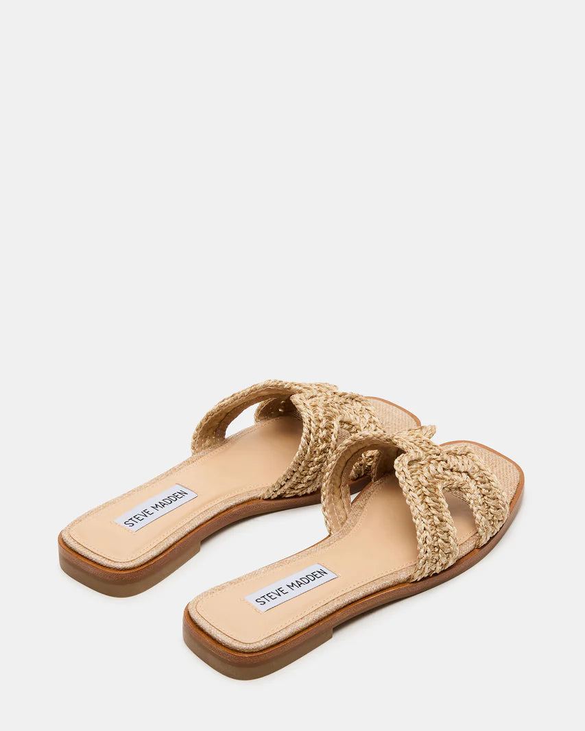Steve Madden Haydn Crochet Raffia Sandals