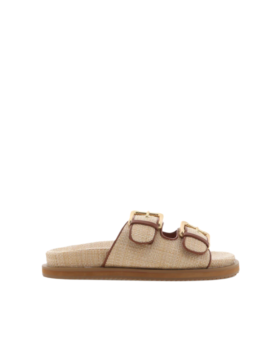 Tenzin Slides | Natural Raffia