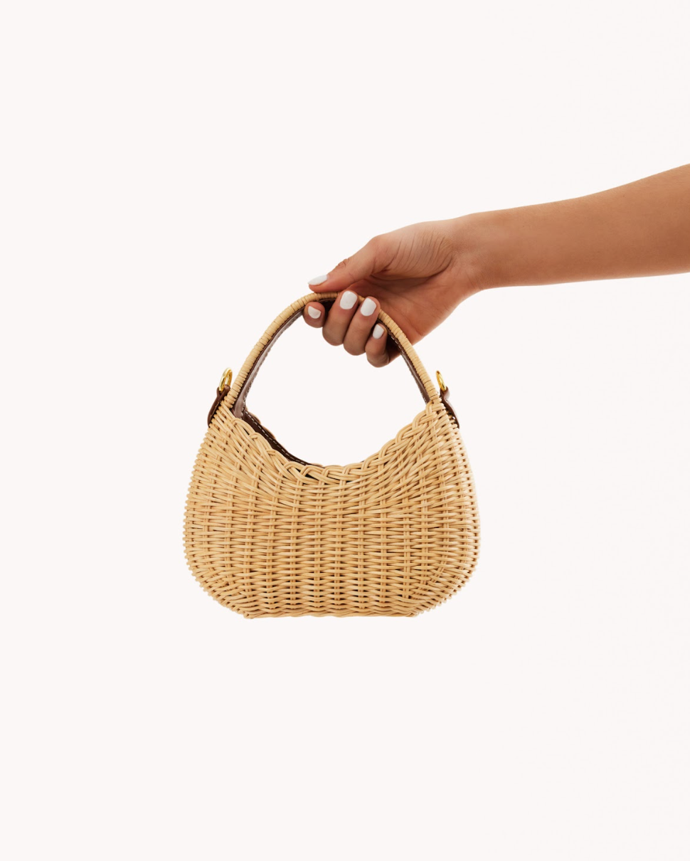 Gianna Bag | Natural Rattan