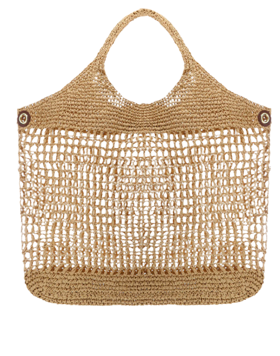 Skye Shoulder Bag | Natural Raffia