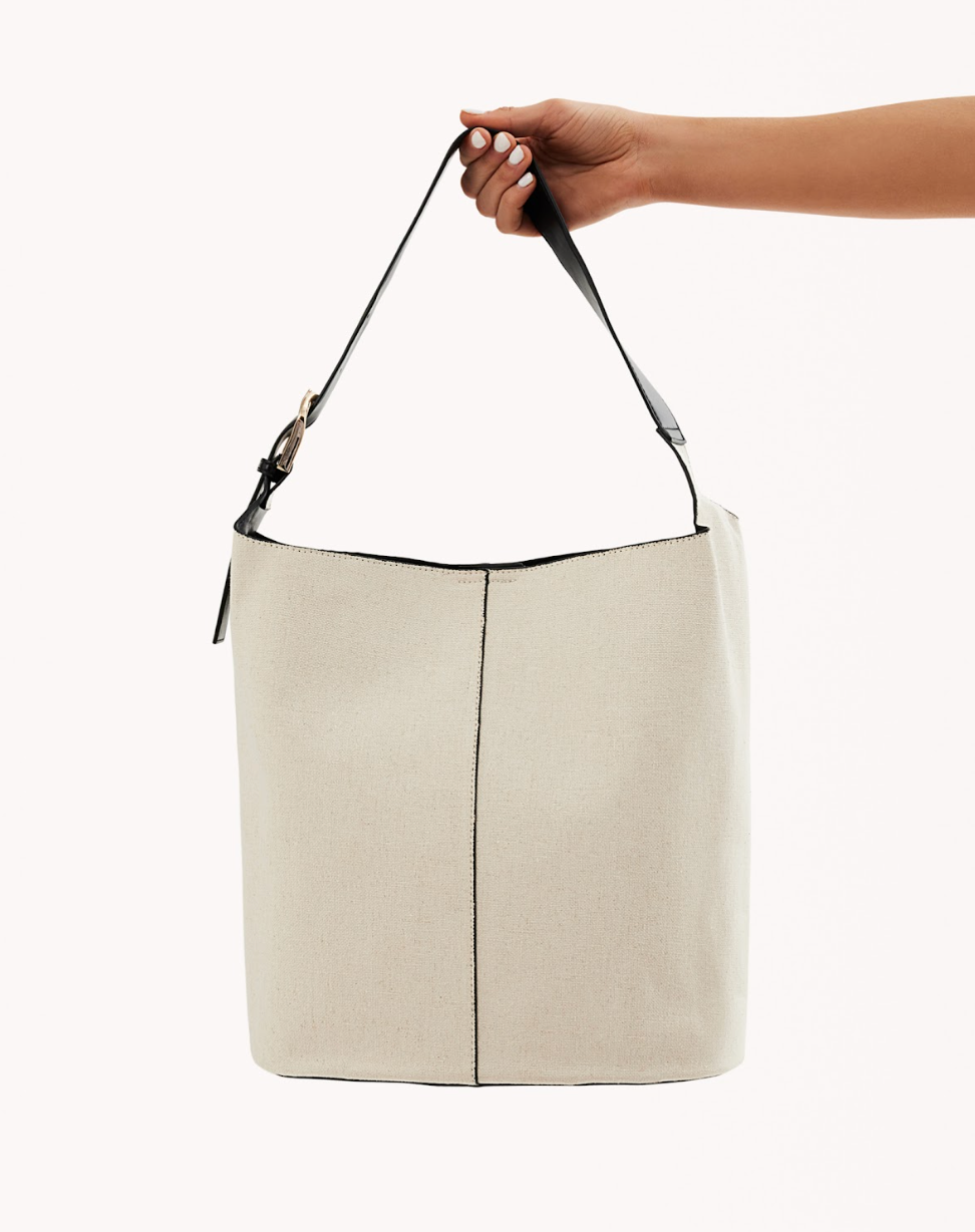 Cail Shoulder Bag | Bone Linen