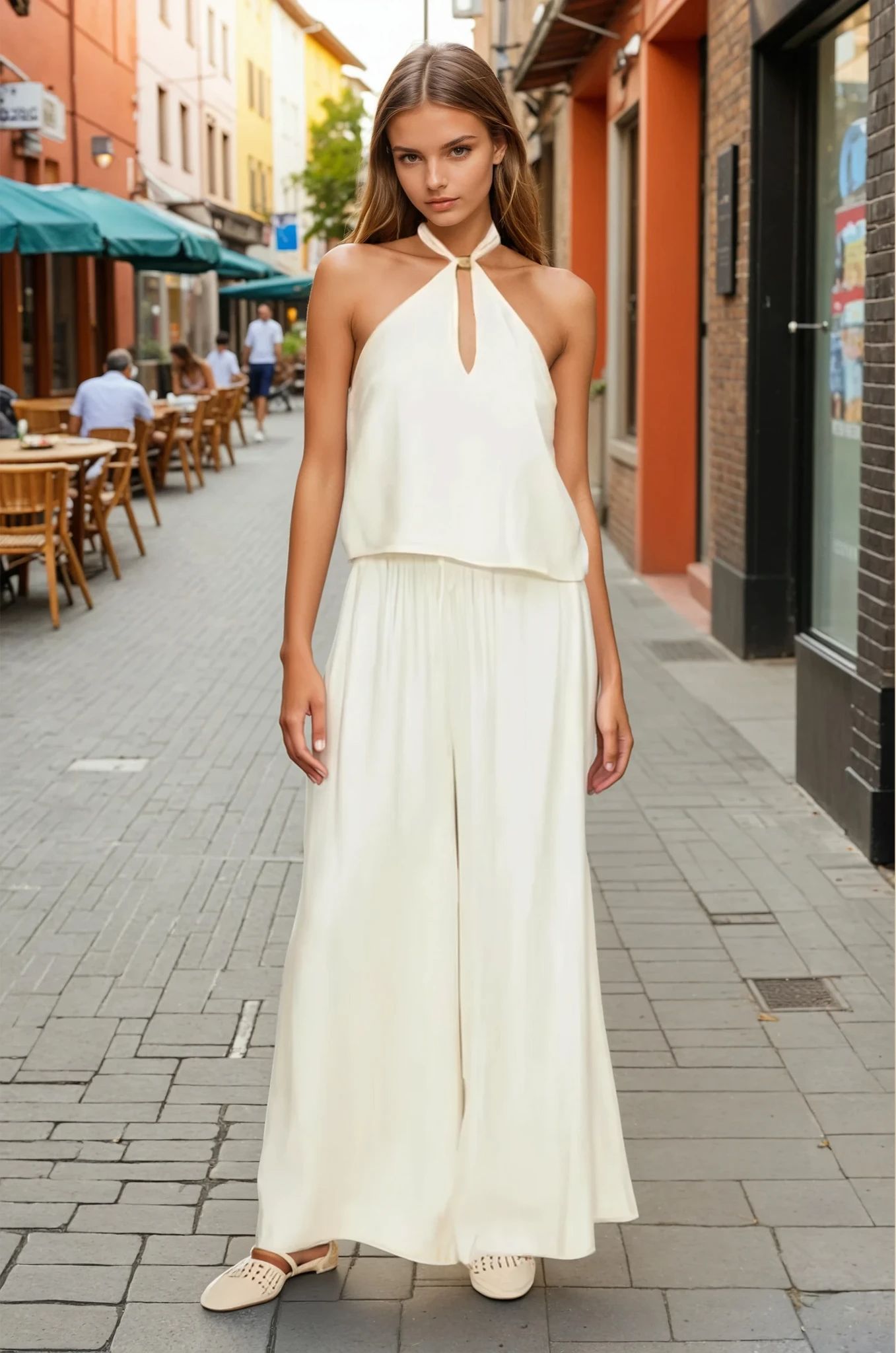Bea Flowy Pants | Ivory