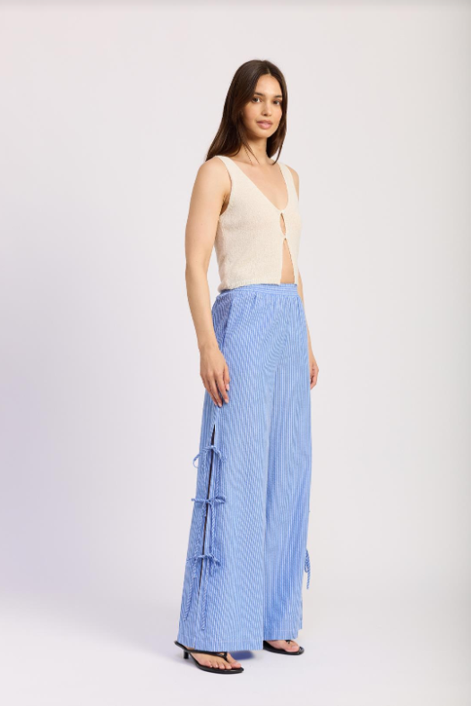 Amelie Pants | Blue & White