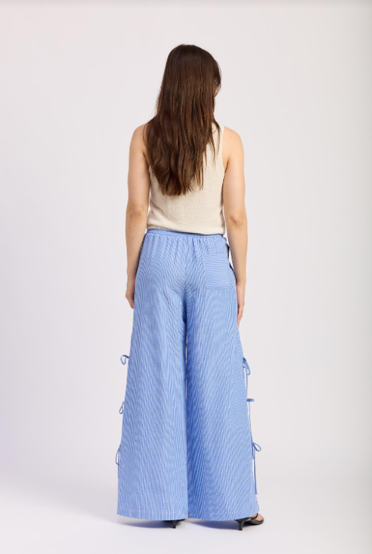 Amelie Pants | Blue & White