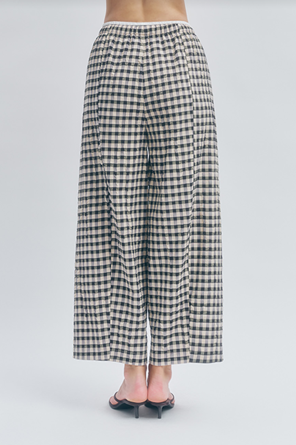 Maude Club Ari Black Sand Gingham Pant