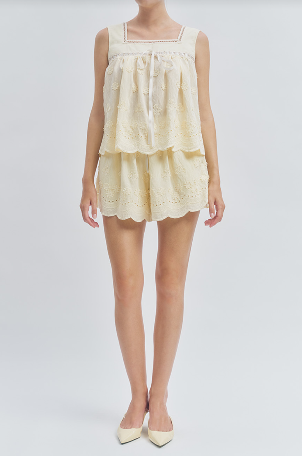 Maude Club Odette Butter Yellow Top