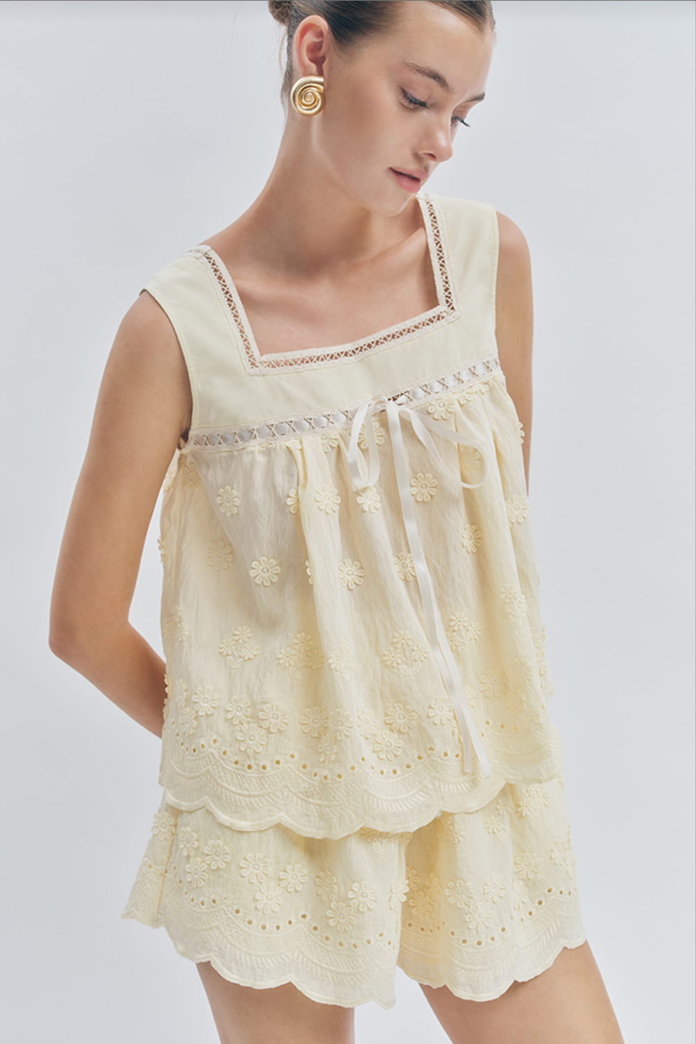 Maude Club Odette Butter Yellow Top