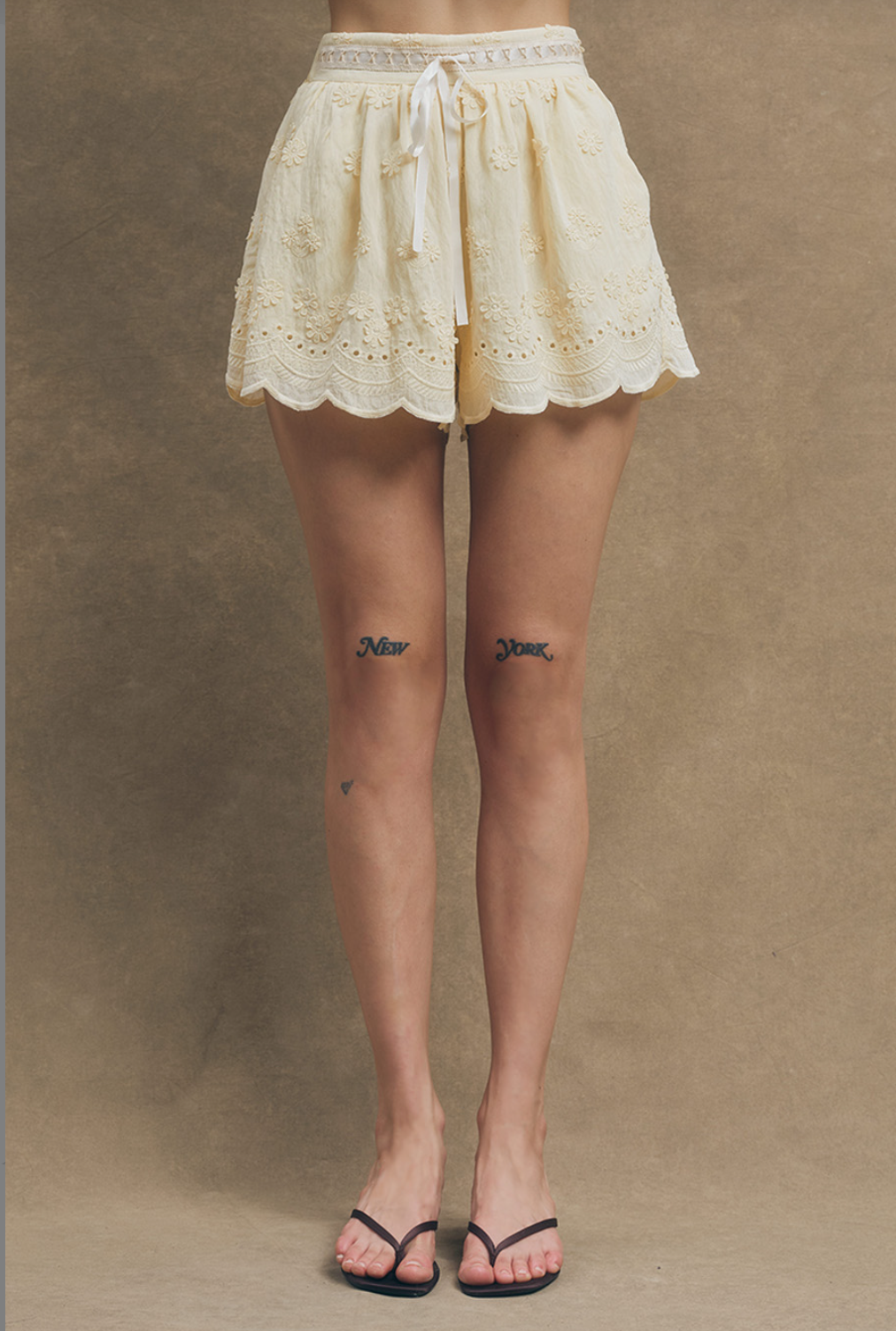 Nellie Butter Yellow Shorts