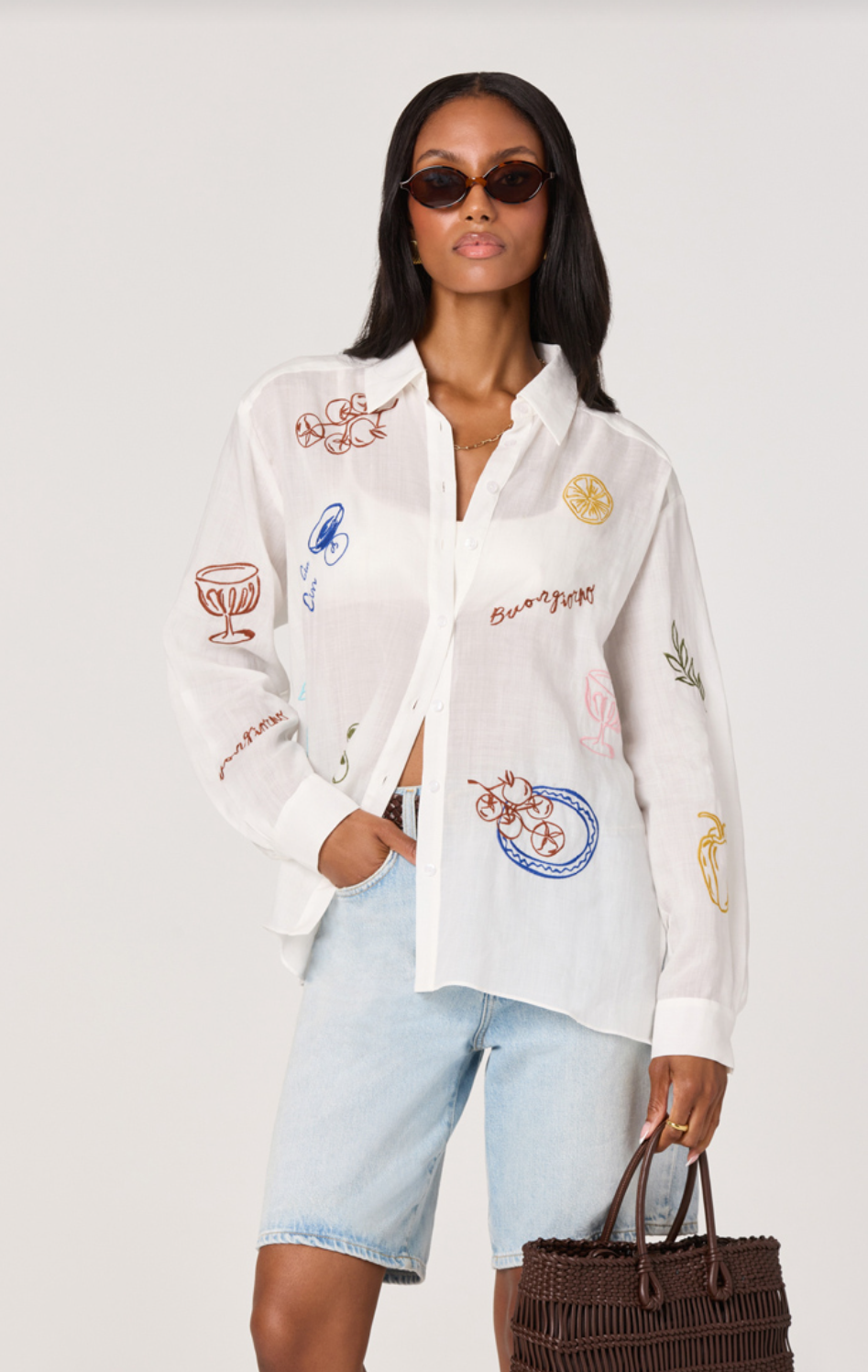 Trace White Picnic Shirt