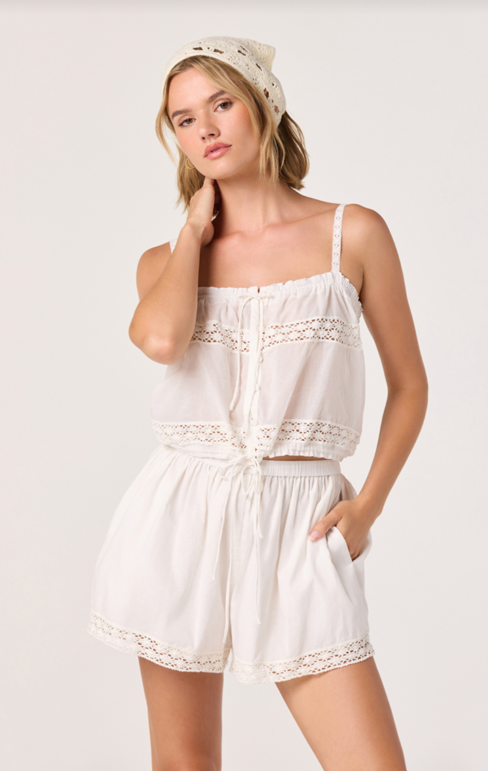 Abrielle Off White Top
