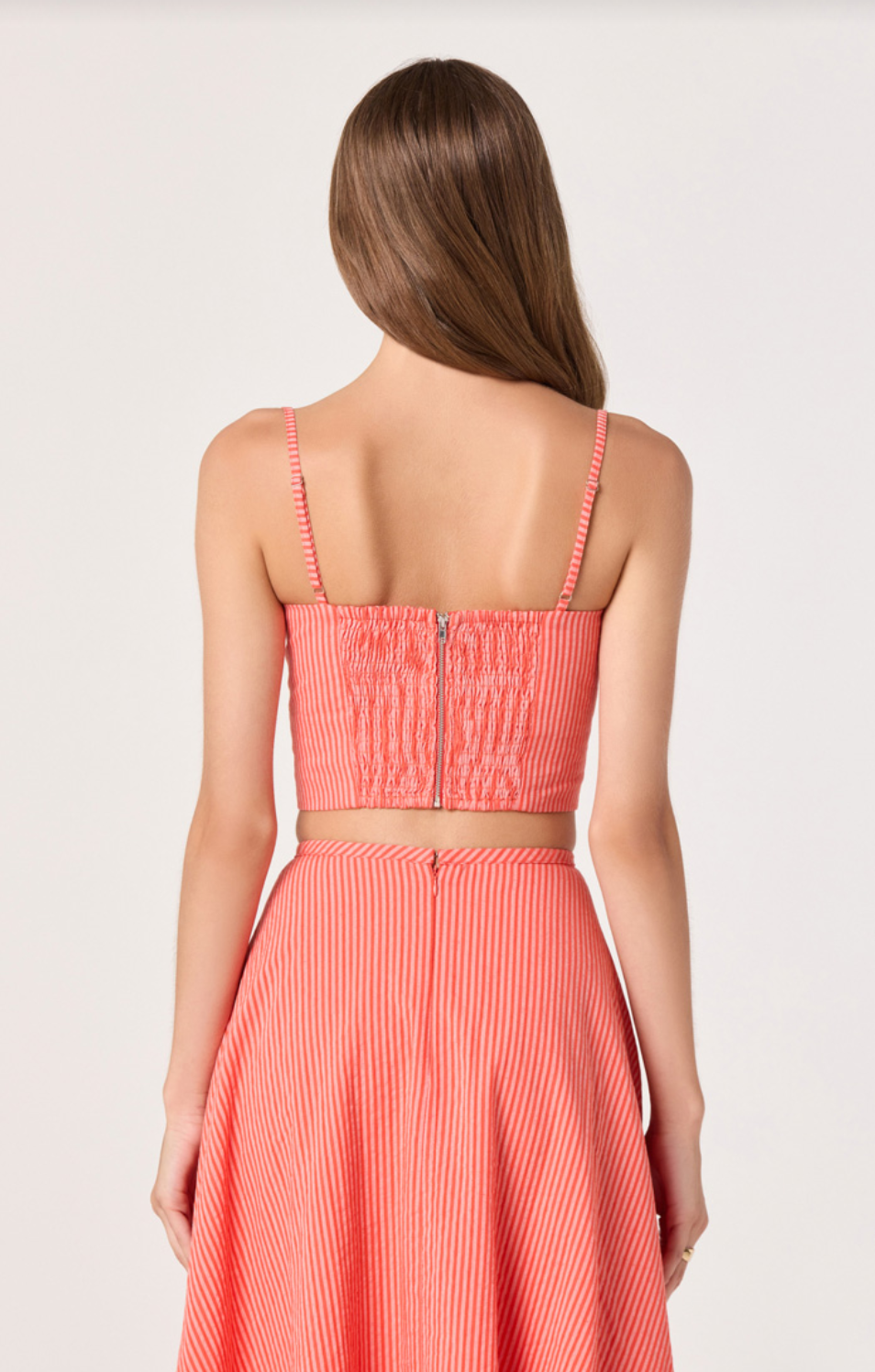 Maya Red Stripe Top