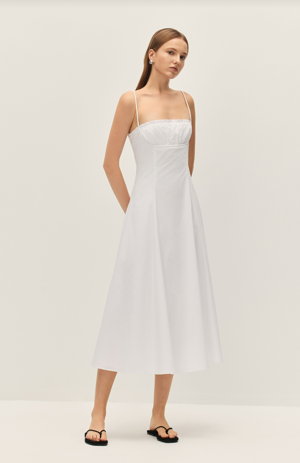 Elodie Sienna Midi Dress Cannoli Cream