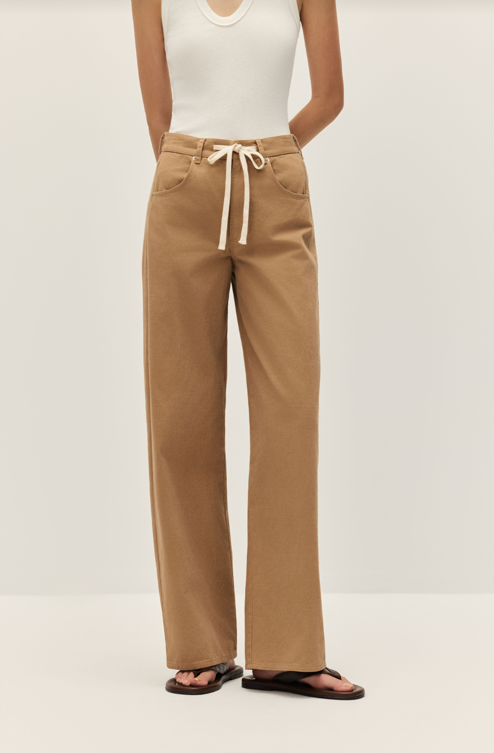 Elodie Edda Mocha Wide Leg Pants