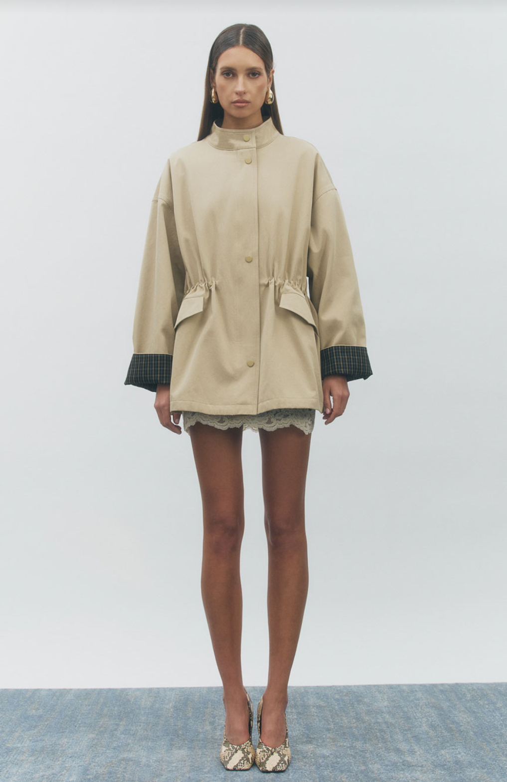 Maude Club Lake Trench Coat