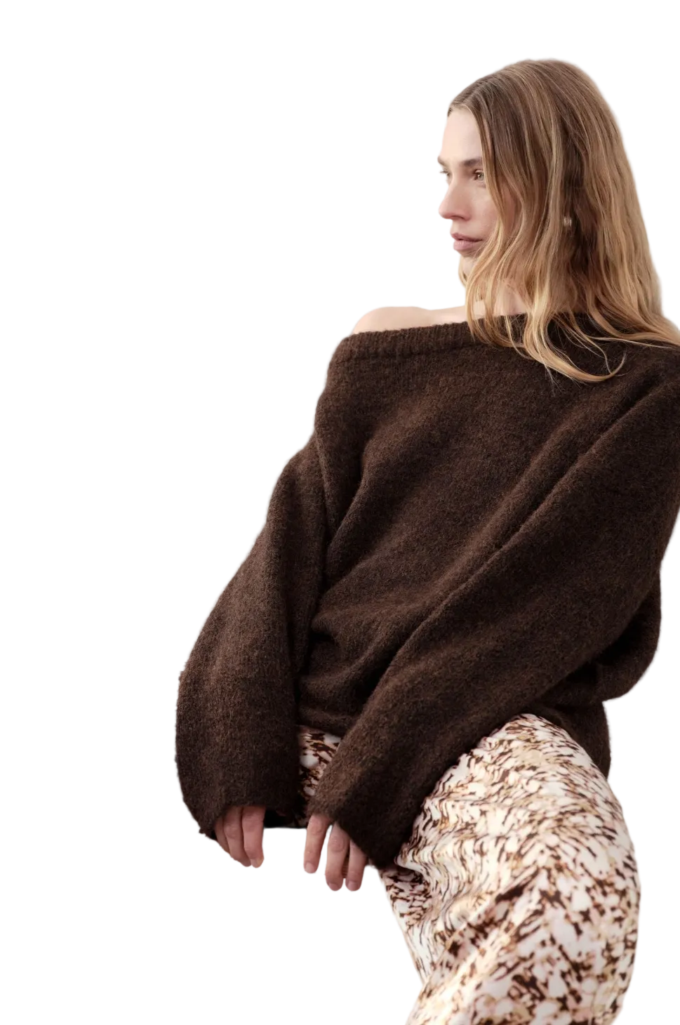 LAVINIA CHOCOLATE SWEATER BY NUDE LUCY
