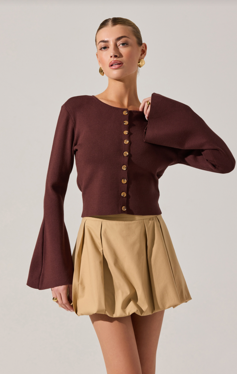 Nylah Cardigan Brown