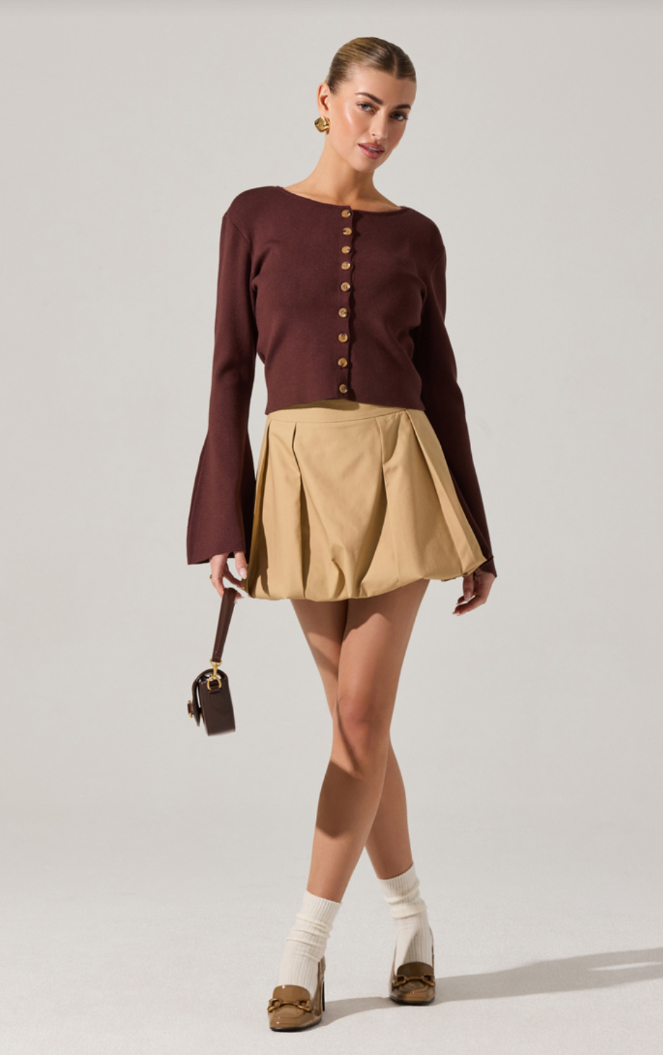 Nylah Cardigan Brown