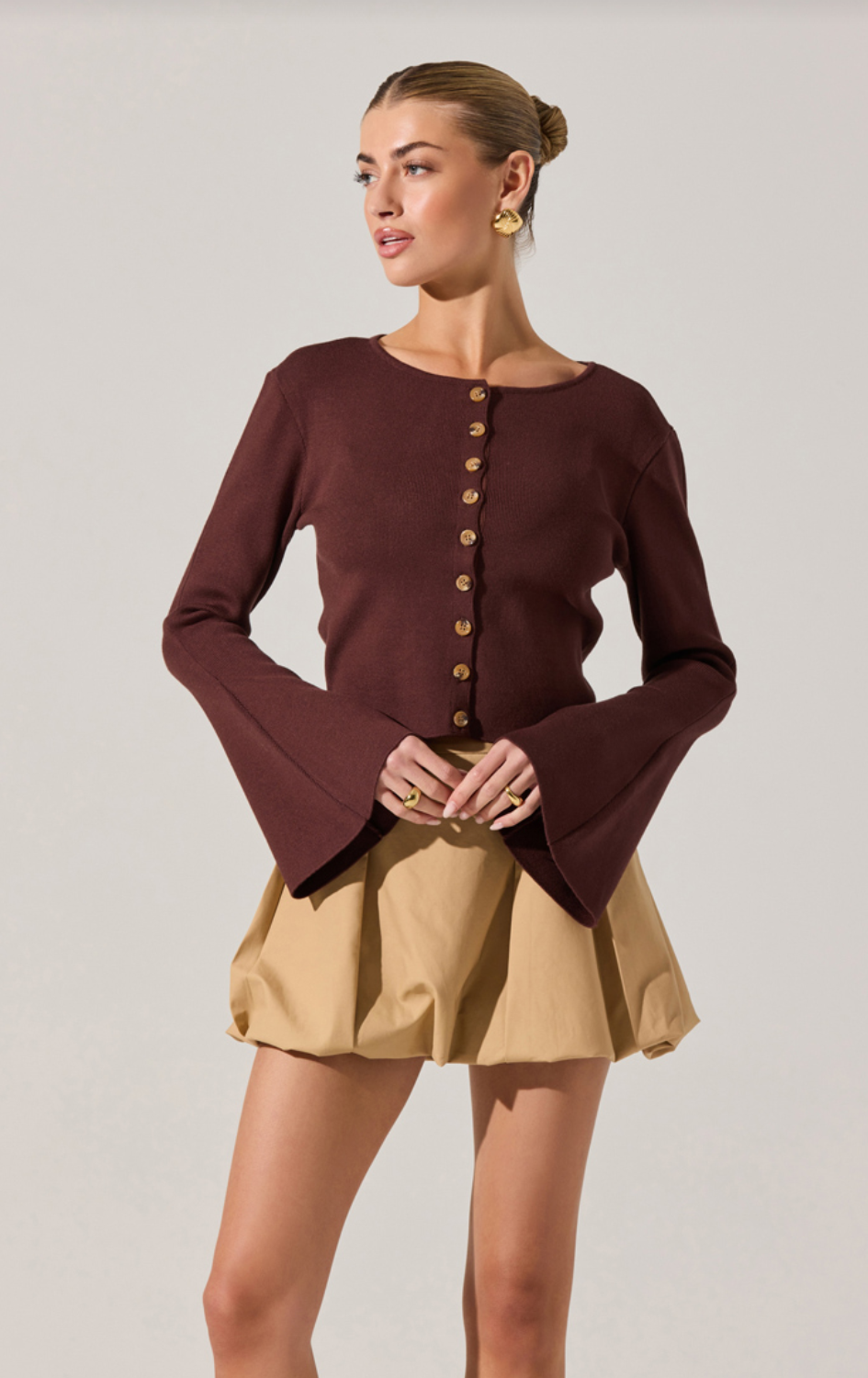Nylah Cardigan Brown