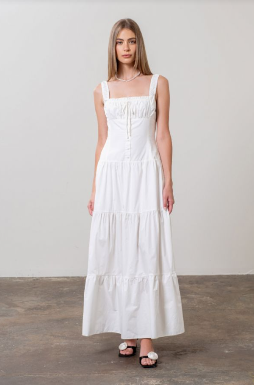 Sadie White Maxi Dress