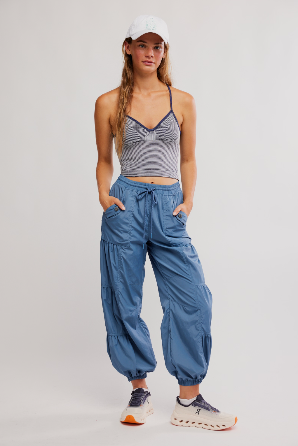 FP Movement Perfectly Pleated Plunge Top Midnight Navy