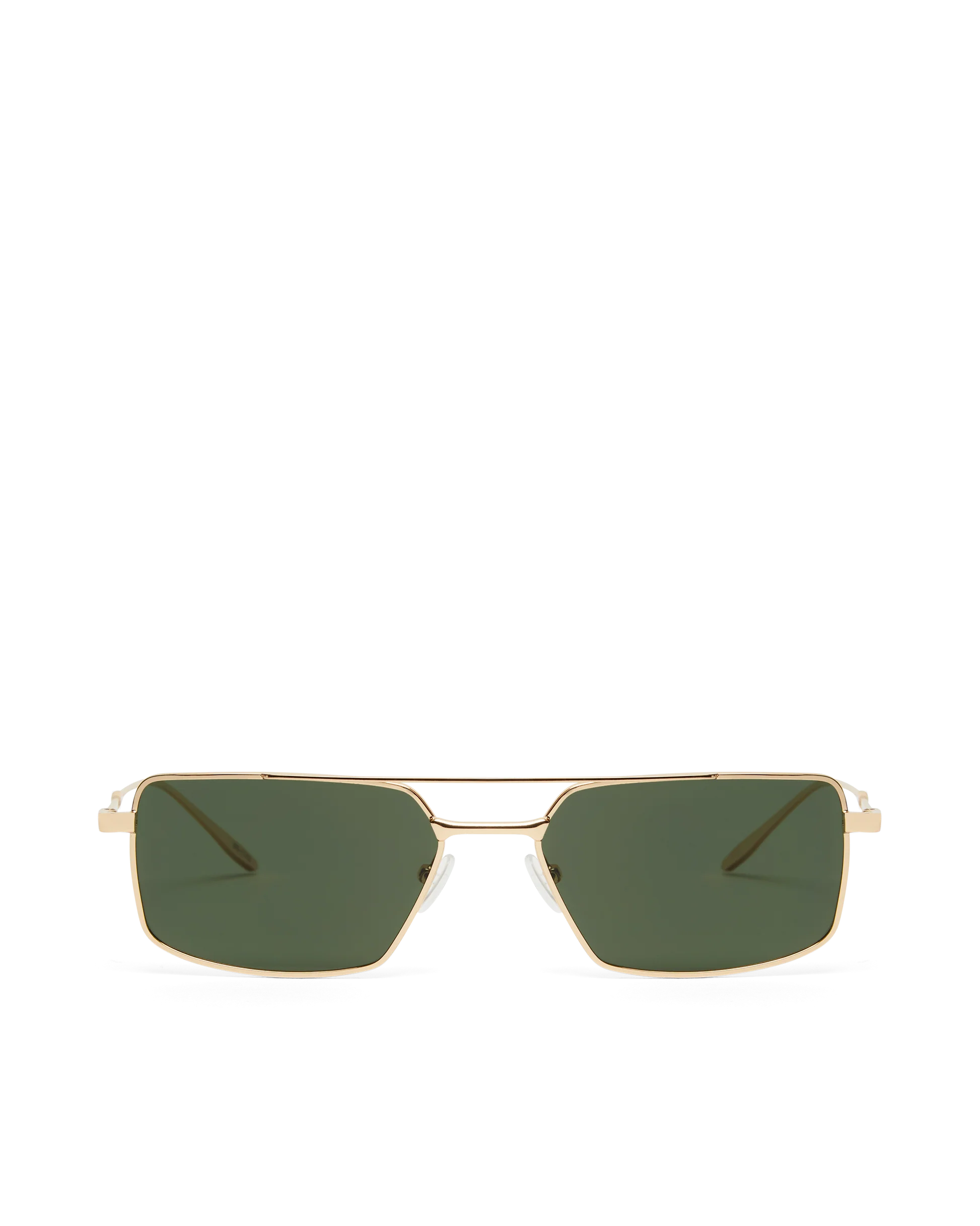 The Barbara Sunglasses | Light Gold Green