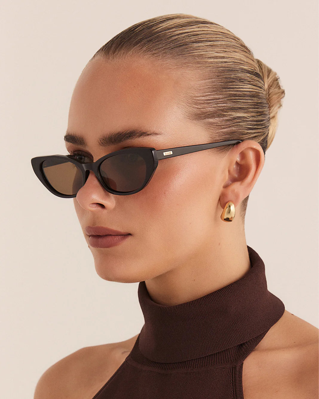 Banbe The Demi Dark Cacao Espresso Sunglasses