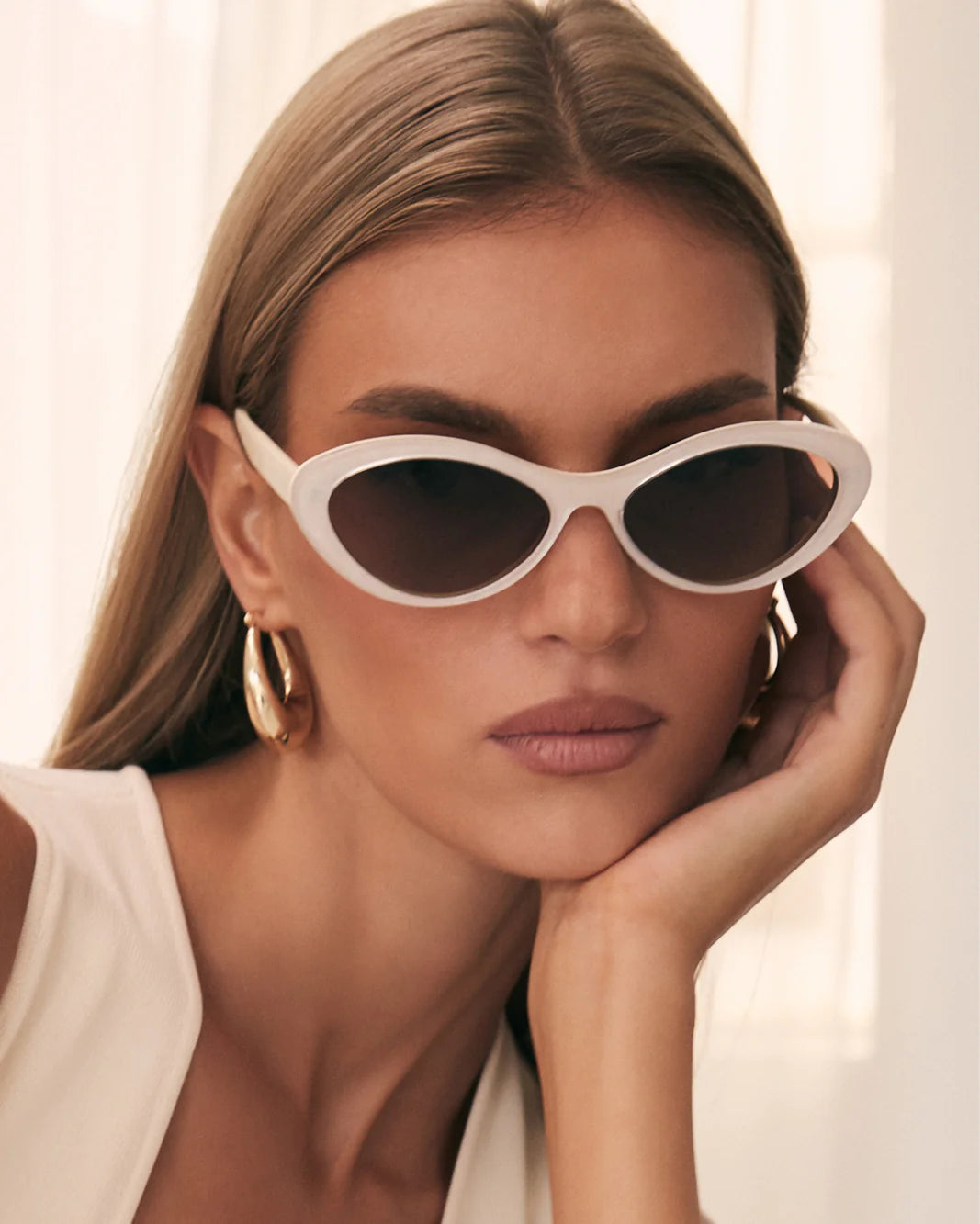 The Ferragni Sunglasses | Cream Tort-Cream Honey Fade
