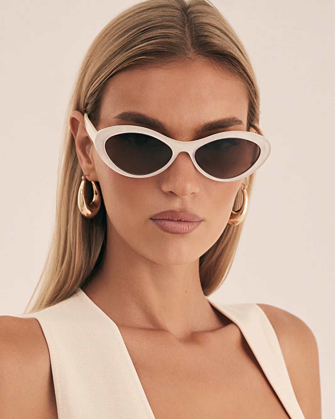 The Ferragni Sunglasses | Cream Tort-Cream Honey Fade