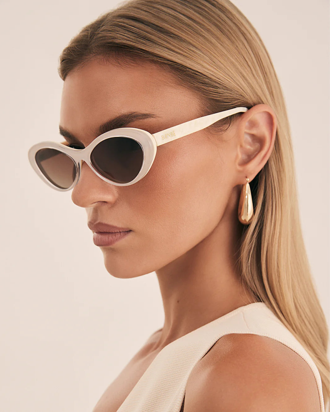 The Ferragni Sunglasses | Cream Tort-Cream Honey Fade