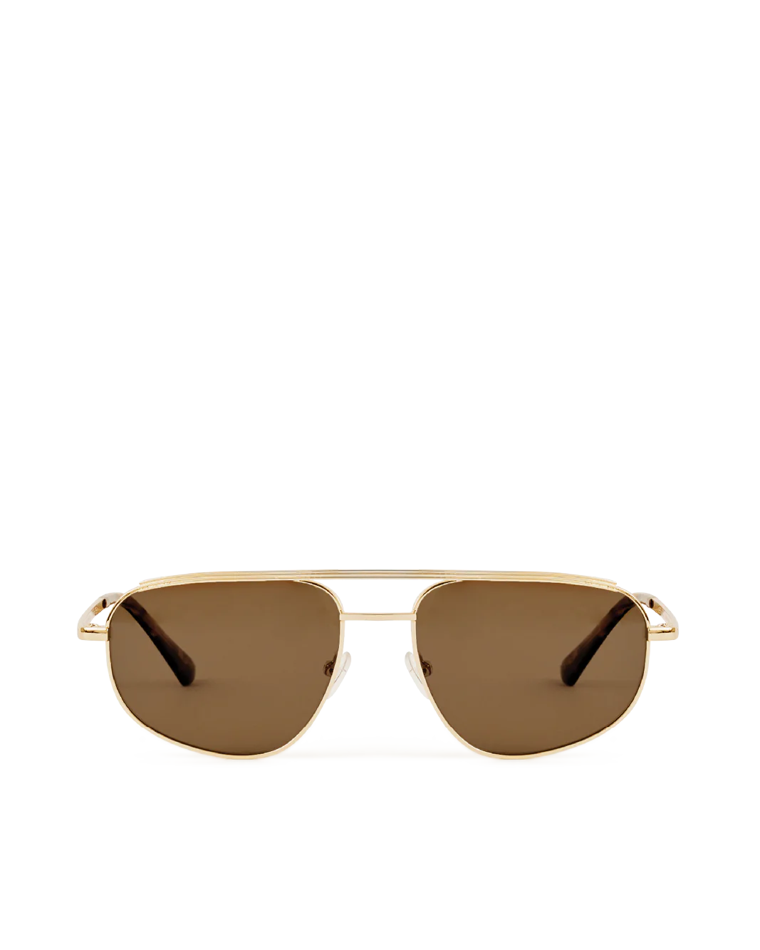 The Halle Sunglasses | Gold Brown