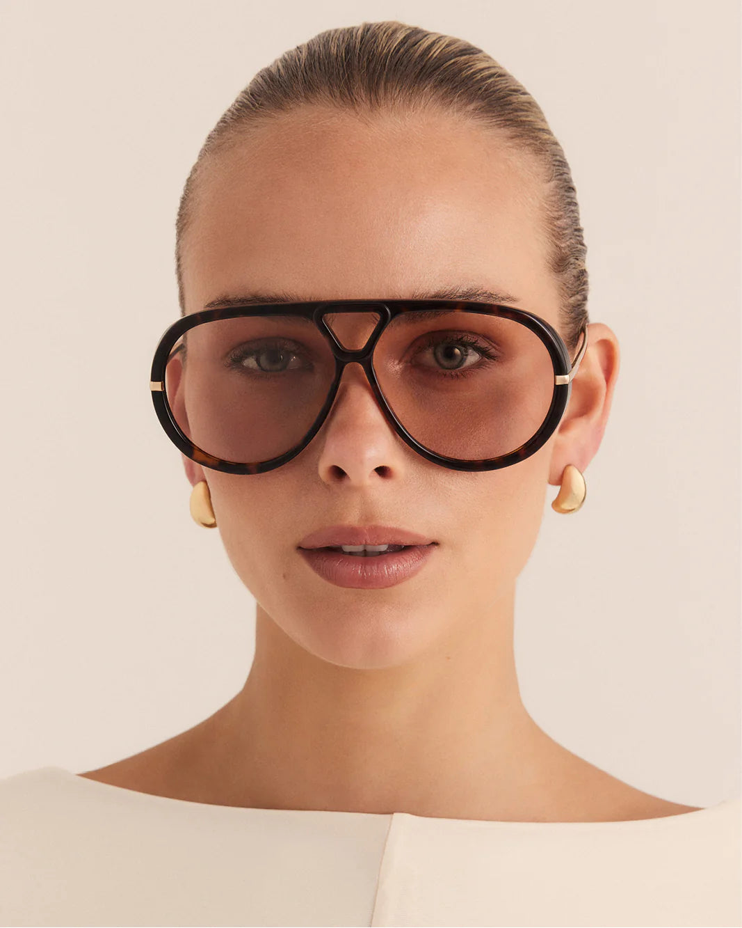 Banbe The Harley Sunglasses Cacao Tort Peach