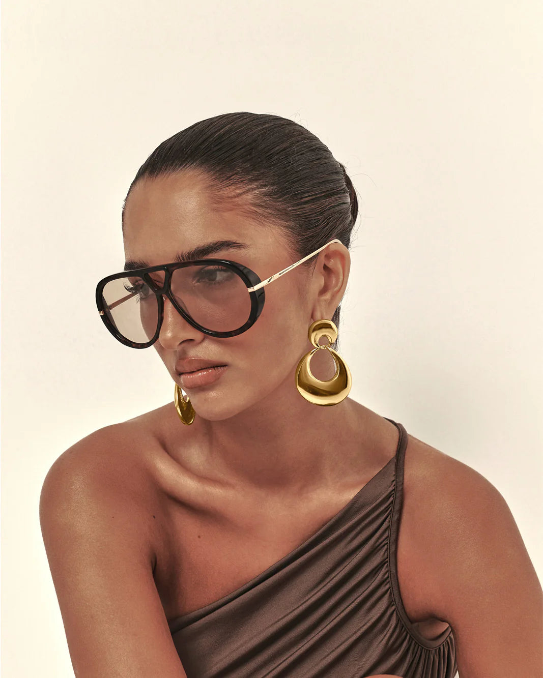 Banbe The Harley Sunglasses Cacao Tort Peach